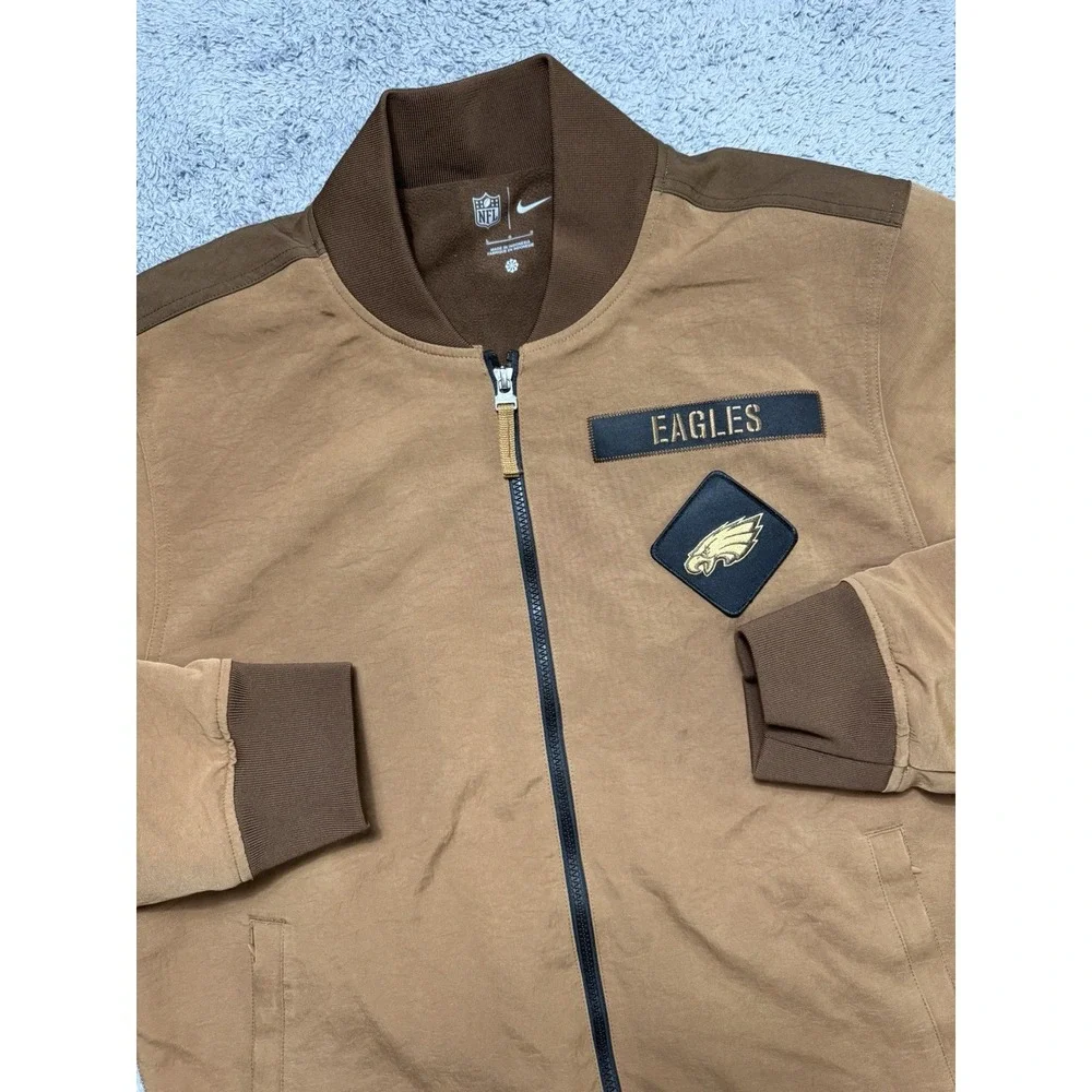 Nike 2024 Philadelphia Eagles Men's L Salute To Service Full-Zip Jacket Bomber